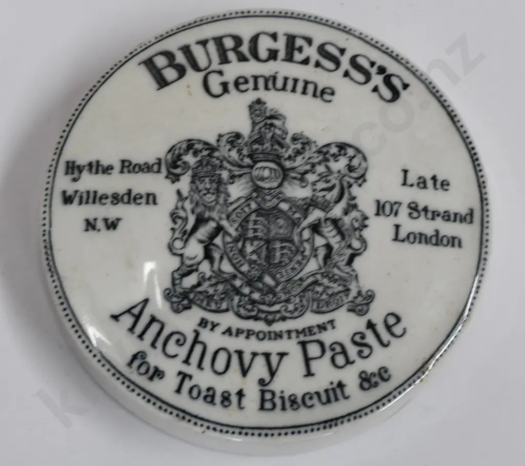 BURGESS'S, ARMY & NAVY POT LIDS Image 1++