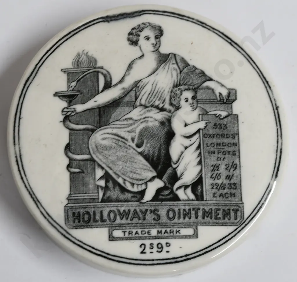 HOLLOWAY'S OINTMENT POT LID Image 1++
