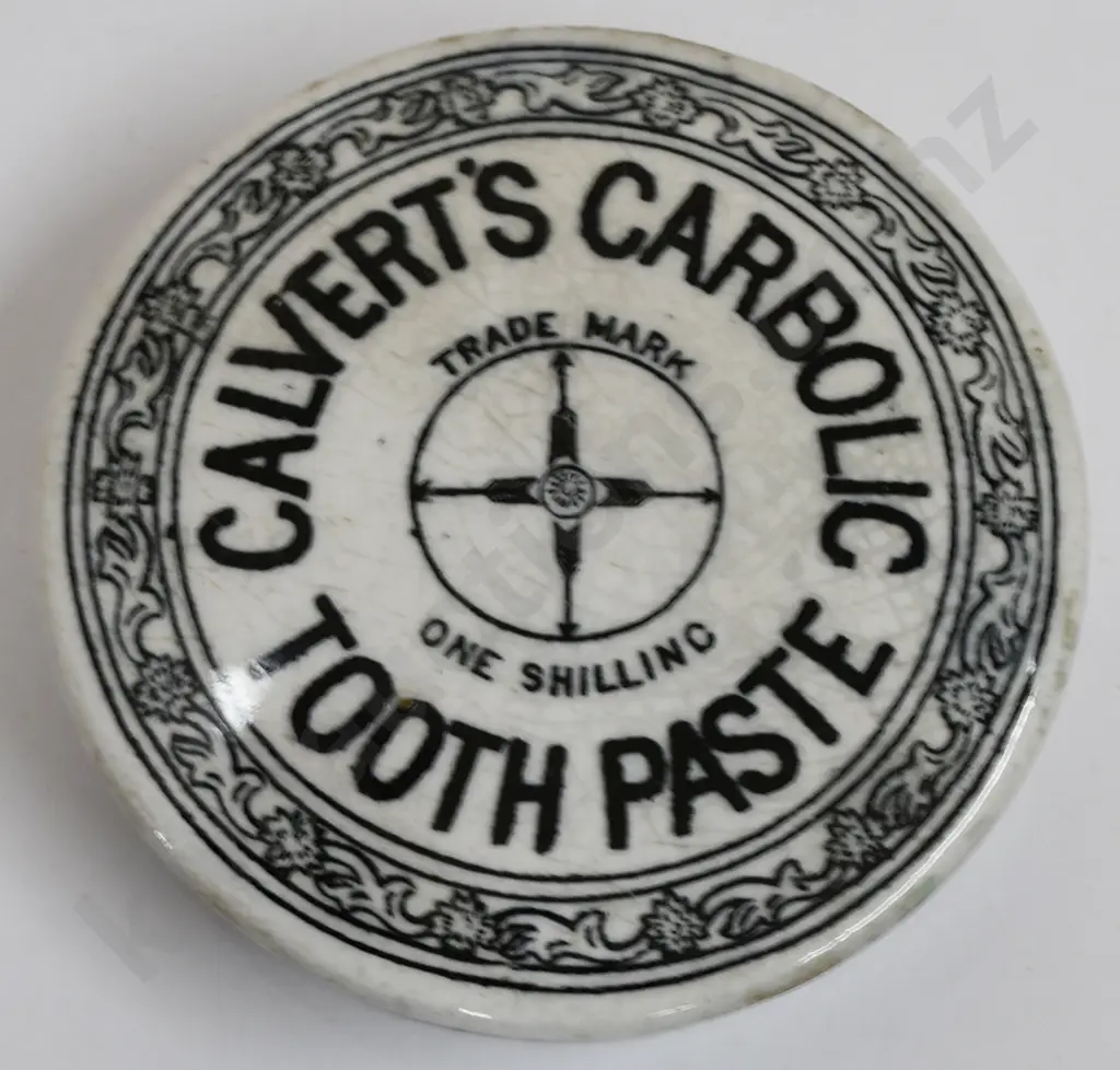 CALVERT'S CARBOLIC TOOTH PASTE POT LIDS Image 1++