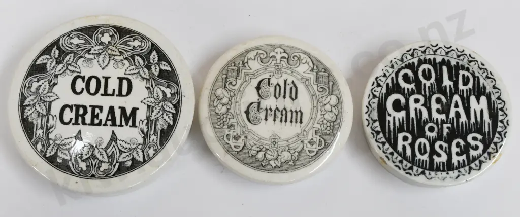 COLD CREAM POT LIDS Image 1++