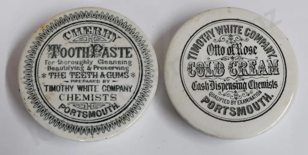TIMOTHY WHITE PORTSMOUTH POT LIDS Image 1++