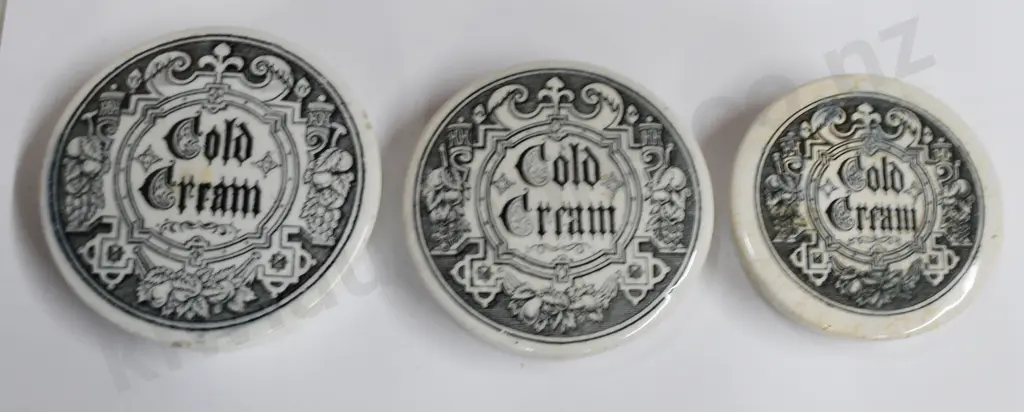 COLD CREAM POT LIDS Image 1++