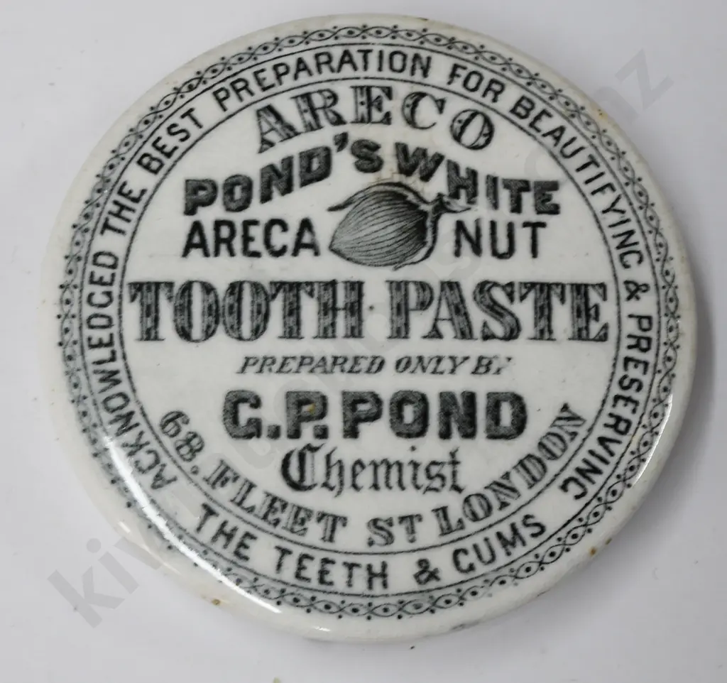 ENGLISH TOOTH PASTE, COLD CREAM POT LIDS Image 1++