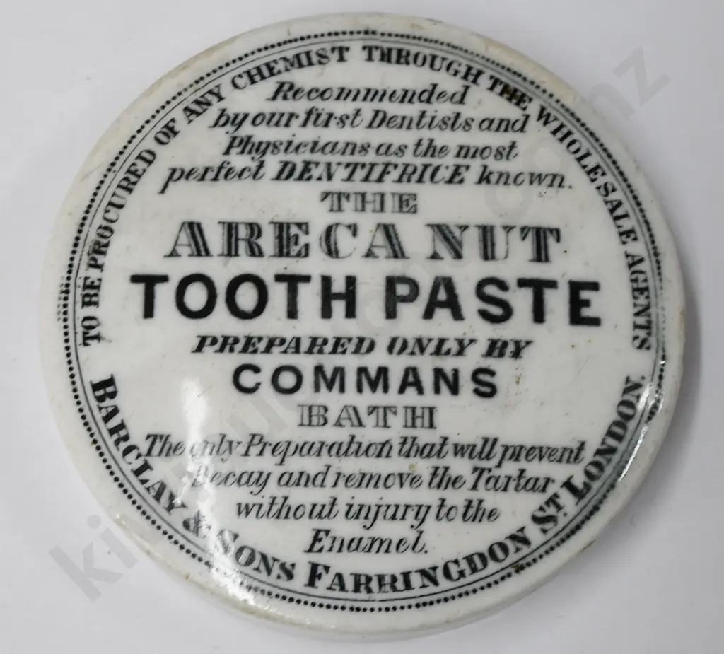 ENGLISH TOOTH PASTE, COLD CREAM POT LIDS Image 1++