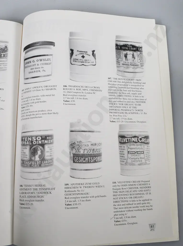 OINTMENT POTS REFERENCE BOOKS Image 1++