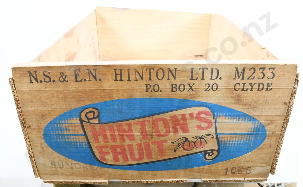 HINTONS FRUIT WOODEN BOX Image 1++