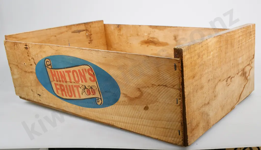 HINTONS FRUIT WOODEN BOX Image 1++