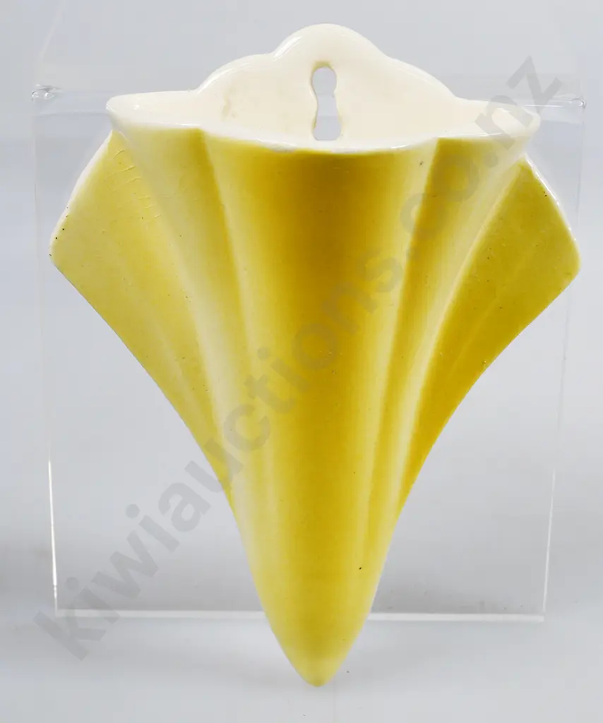 CROWN LYNN WALL POCKET YELLOW Image 1++