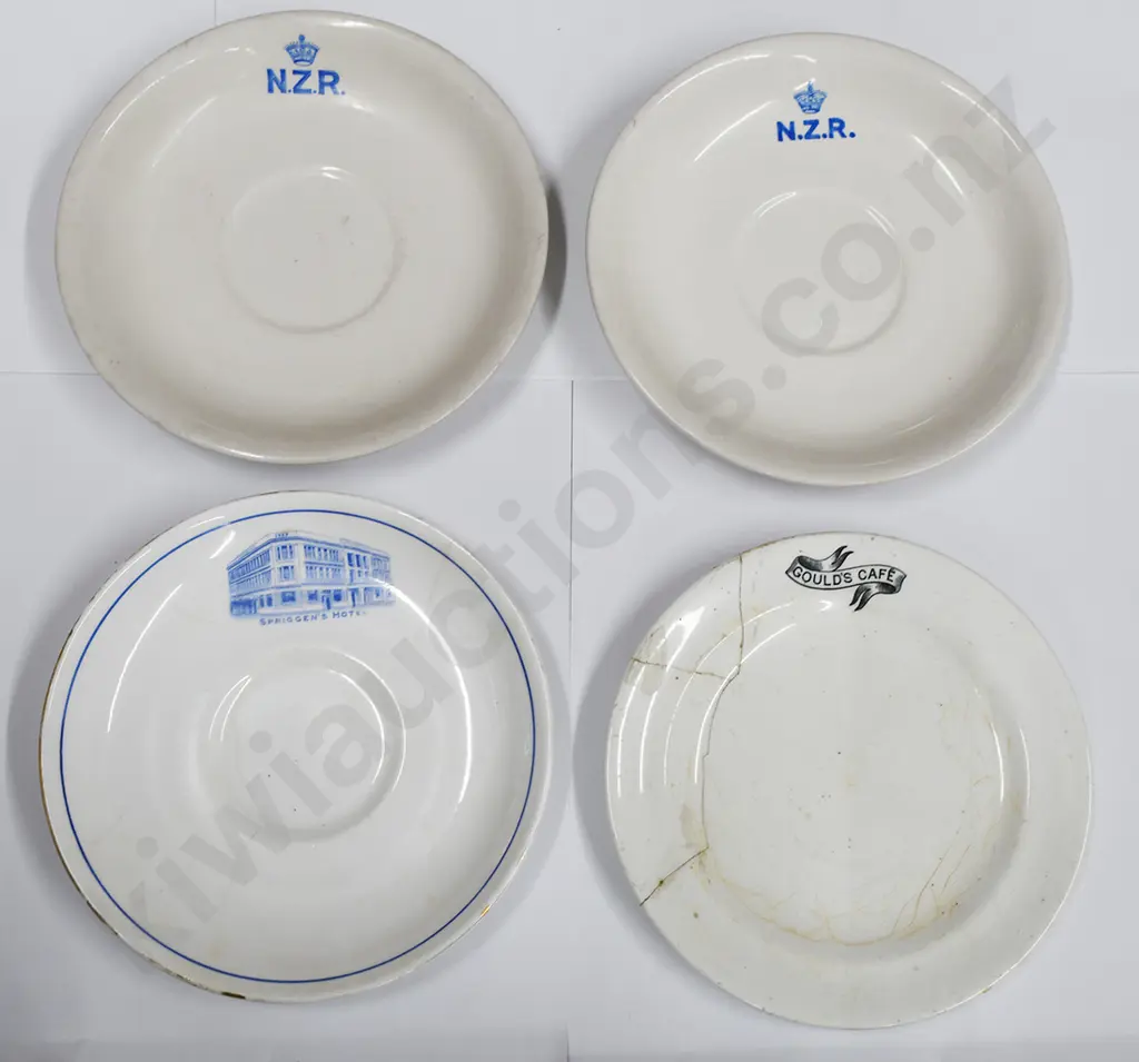 NEW ZEALAND RAILWAY AND MONOGRAMMED SAUCERS Image 1++