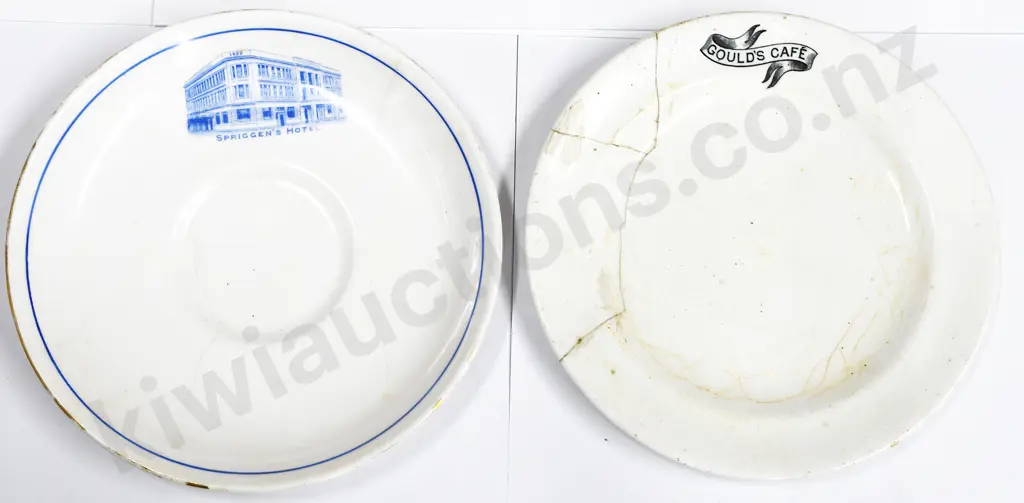 NEW ZEALAND RAILWAY AND MONOGRAMMED SAUCERS Image 1++