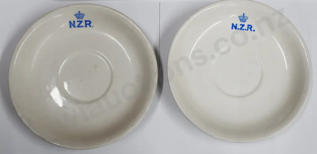 NEW ZEALAND RAILWAY AND MONOGRAMMED SAUCERS Image 1++