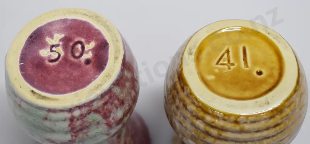 CROWN LYNN AMBRICO VASES NUMBERS 50 & 41 Image 1++