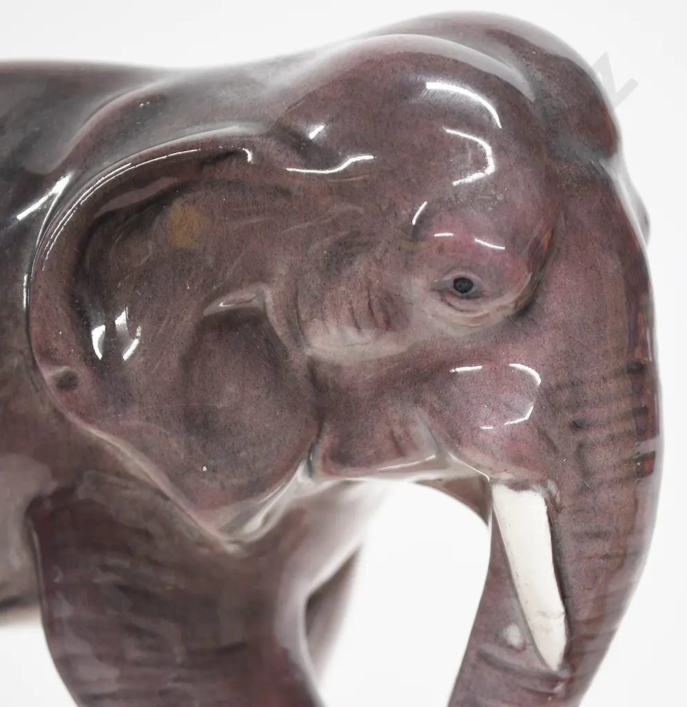 CROWN LYNN ELEPHANT LAVENDER/GREY Image 1++