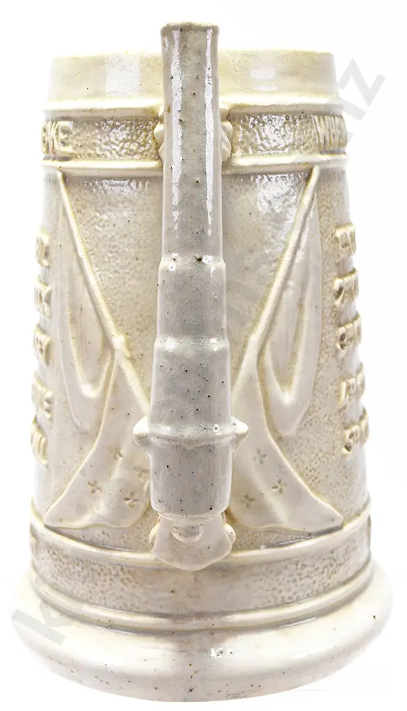 RARE PETER HUTSON & CO. POTTERY COMMEMORATIVE BOER WAR JUG (1899-1902) Image 1++