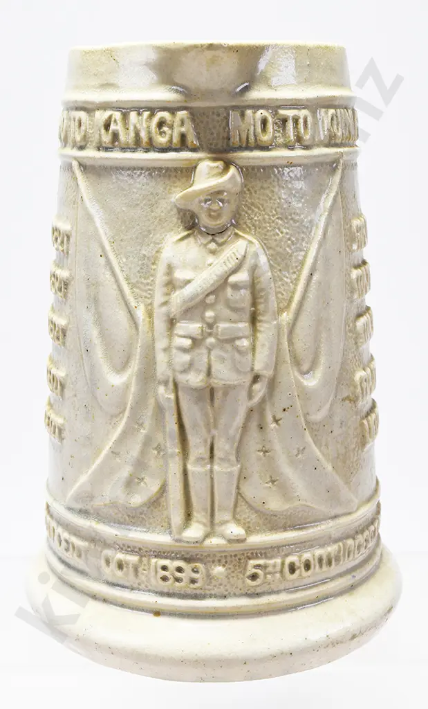 RARE PETER HUTSON & CO. POTTERY COMMEMORATIVE BOER WAR JUG (1899-1902) Image 1++