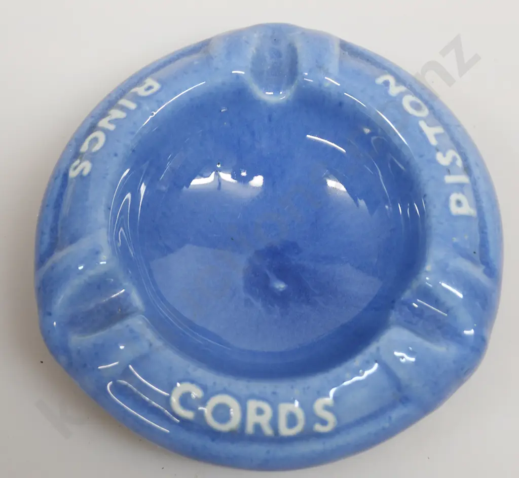 CROWN LYNN ASHTRAYS, CHAMPION SPARK PLUGS, CORDS PISTON RINGS Image 1++