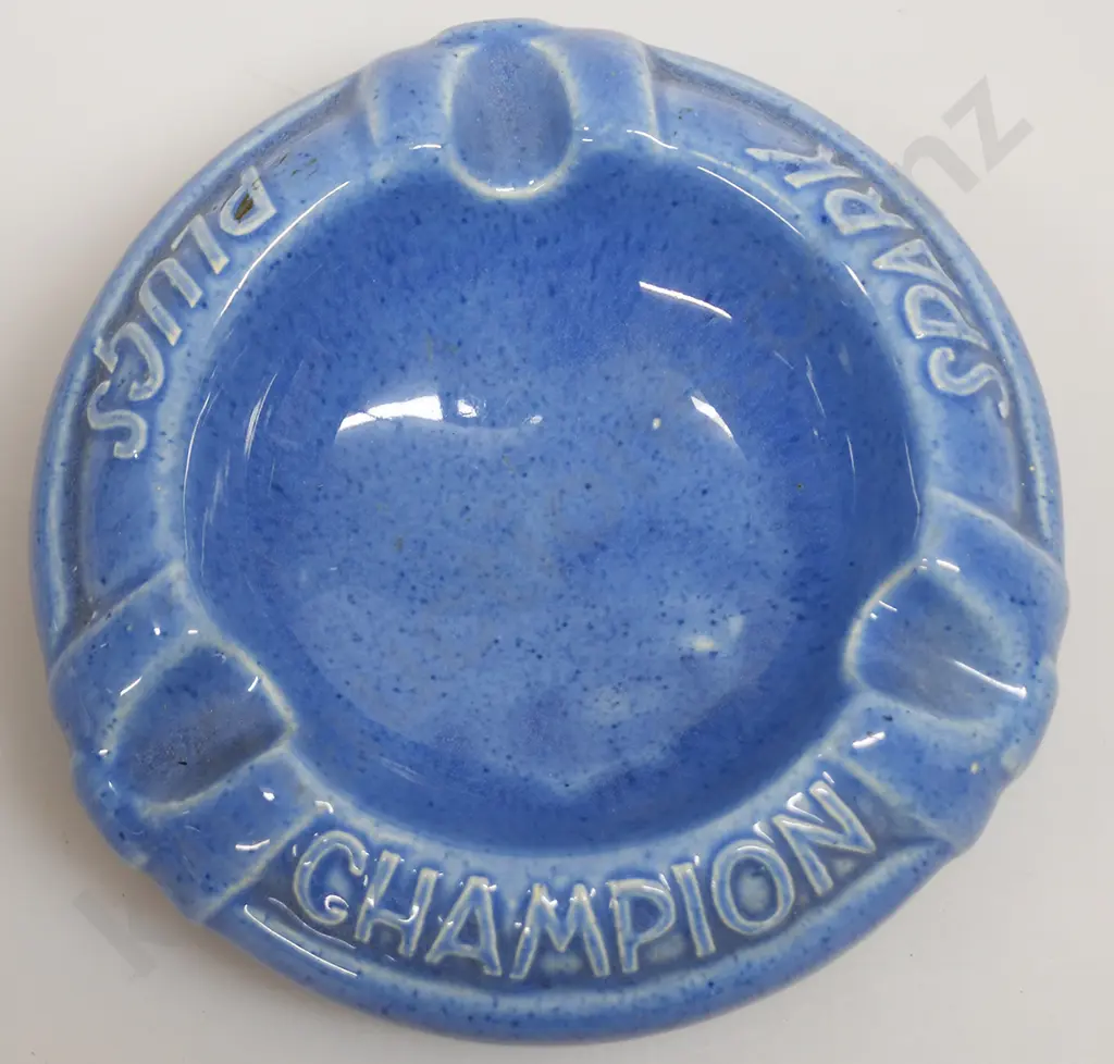 CROWN LYNN ASHTRAYS, CHAMPION SPARK PLUGS, CORDS PISTON RINGS Image 1++
