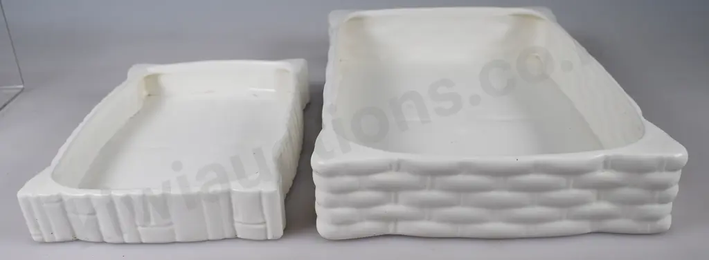 CROWN LYNN BAMBOO FLAT BOWL NUMBER 365 , BAMBOO BOWL NUMBER 651 Image 1++