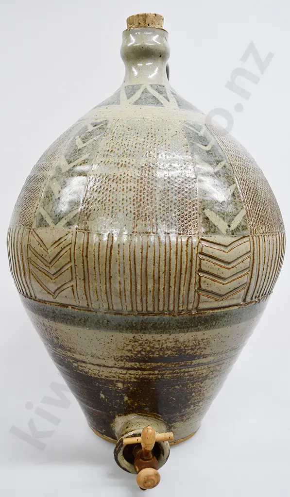 JACK LAIRD LARGE POTTERY WINE DISPENSER Image 1++