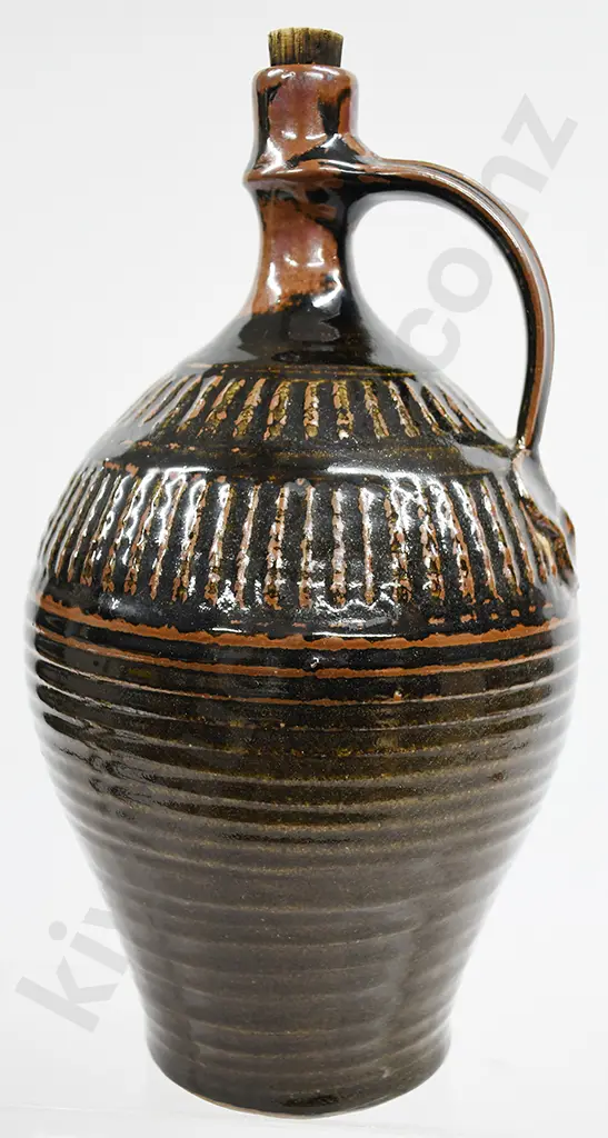 JOHN CRAWFORD LARGE POTTERY BOTTLE JUG Image 1++