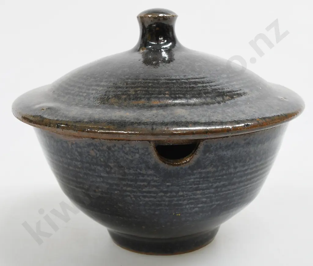 MIREK SMISEK NZ POTTERY VASE AND SUGAR BOWL Image 1++