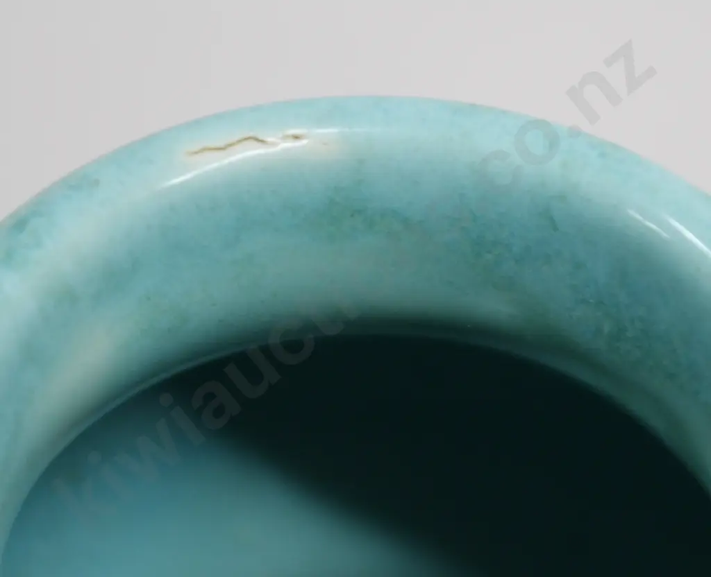 CROWN LYNN TEAL MINI VASES NUMBERS 63, 29, 133, 134 Image 1++