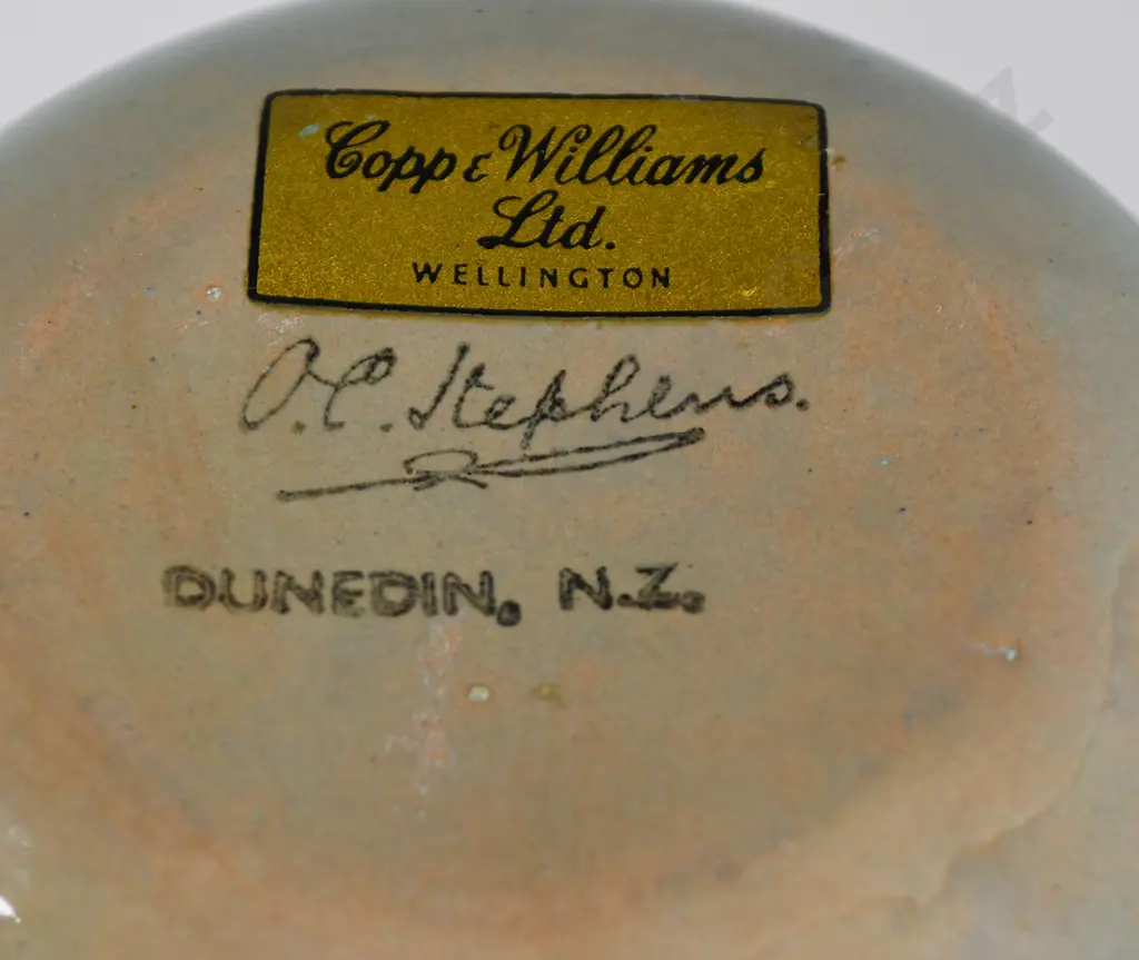 OC STEPHENS DUNEDIN  DECORATED VASES Image 1++