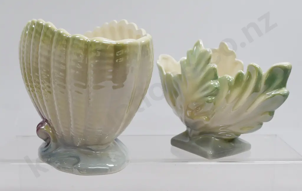 TITIAN OAKLEAF & CLAM LUSTRE VASES NUMBERS T102, B105 Image 1++