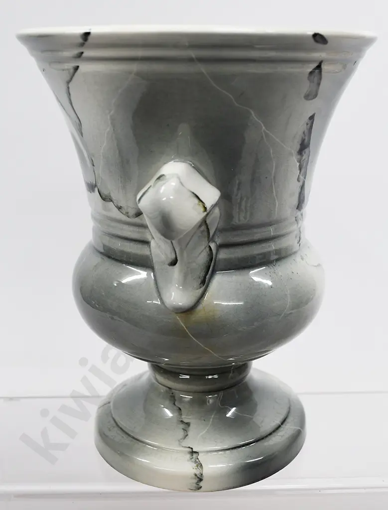TITIAN MARBLE GLAZE URN VASE Image 1++