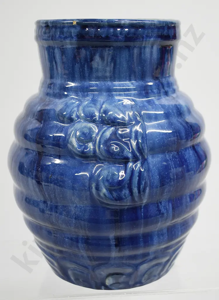 TEMUKA WARE BLUE VASE Image 1++