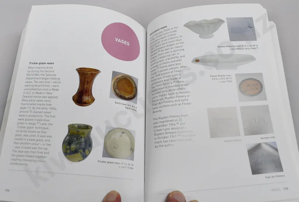 CROWN LYNN COLLECTORS HANDBOOK VALERIE MONK Image 1++