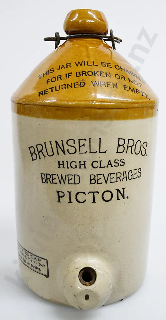 BRUNSELL BROS PICTON STONE JAR Image 1++
