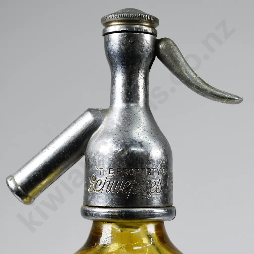AMBER SCHWEPPES SODA SYPHON Image 1++