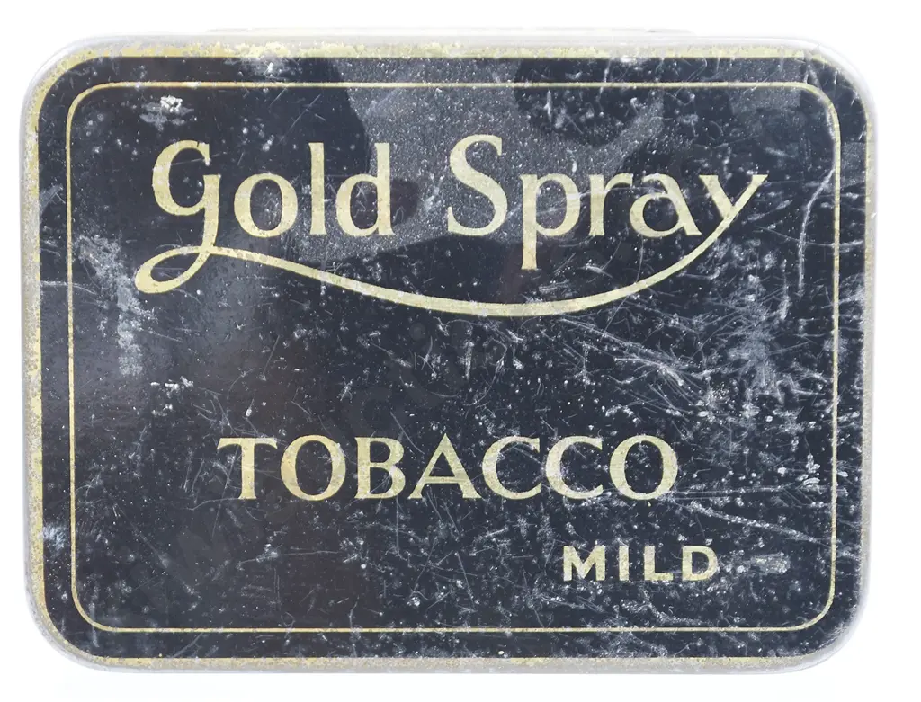 LOYAL'S AUCKLAND NZ, GOLD SPRAY TOBACCO TINS Image 1++