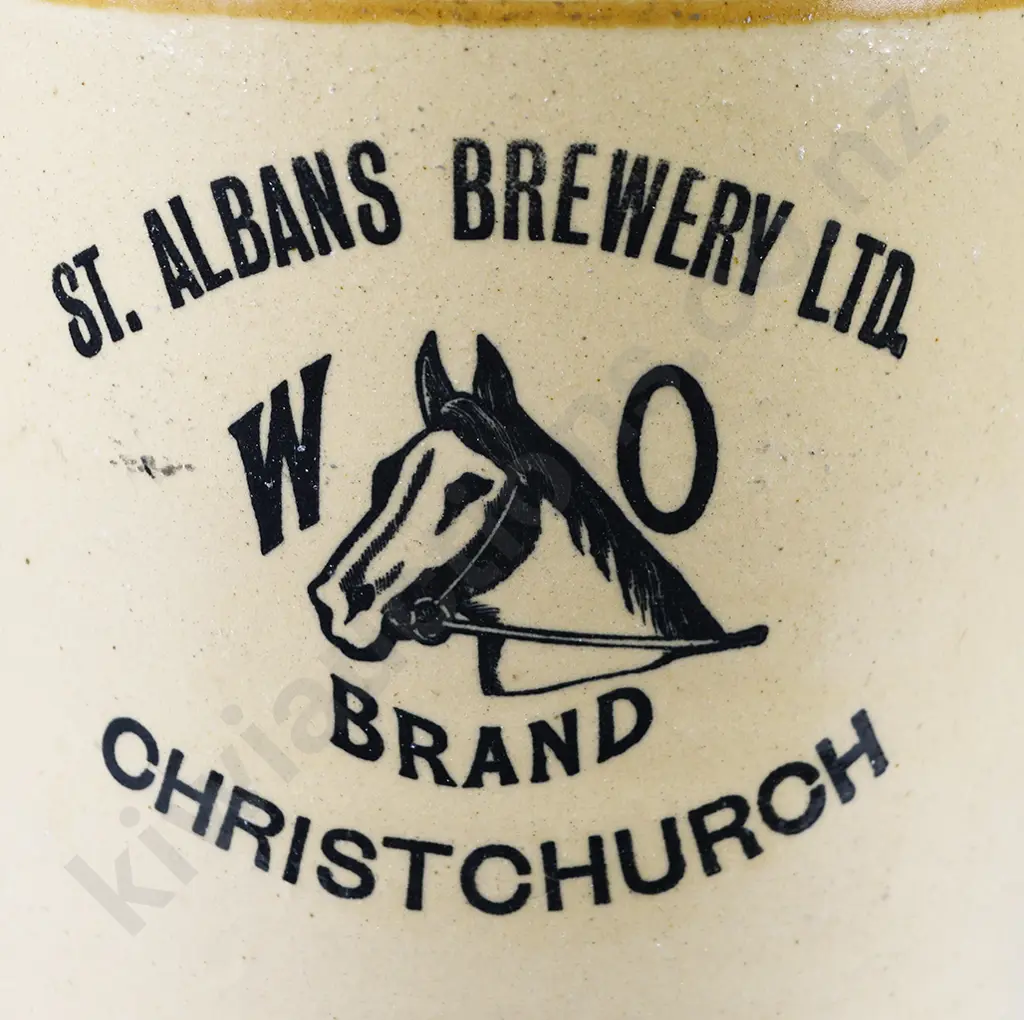 ST ALBANS BREWERY CHRISTCHURCH STONE JAR Image 1++