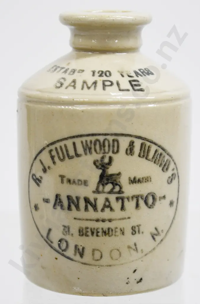 FULLWOOD ANNATTO SAMPLE STONEWARE JAR Image 1++