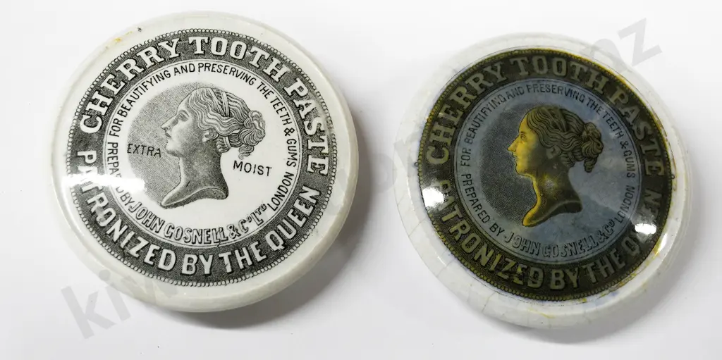 GOSNELL CHERRY TOOTH PASTE POT LIDS Image 1++