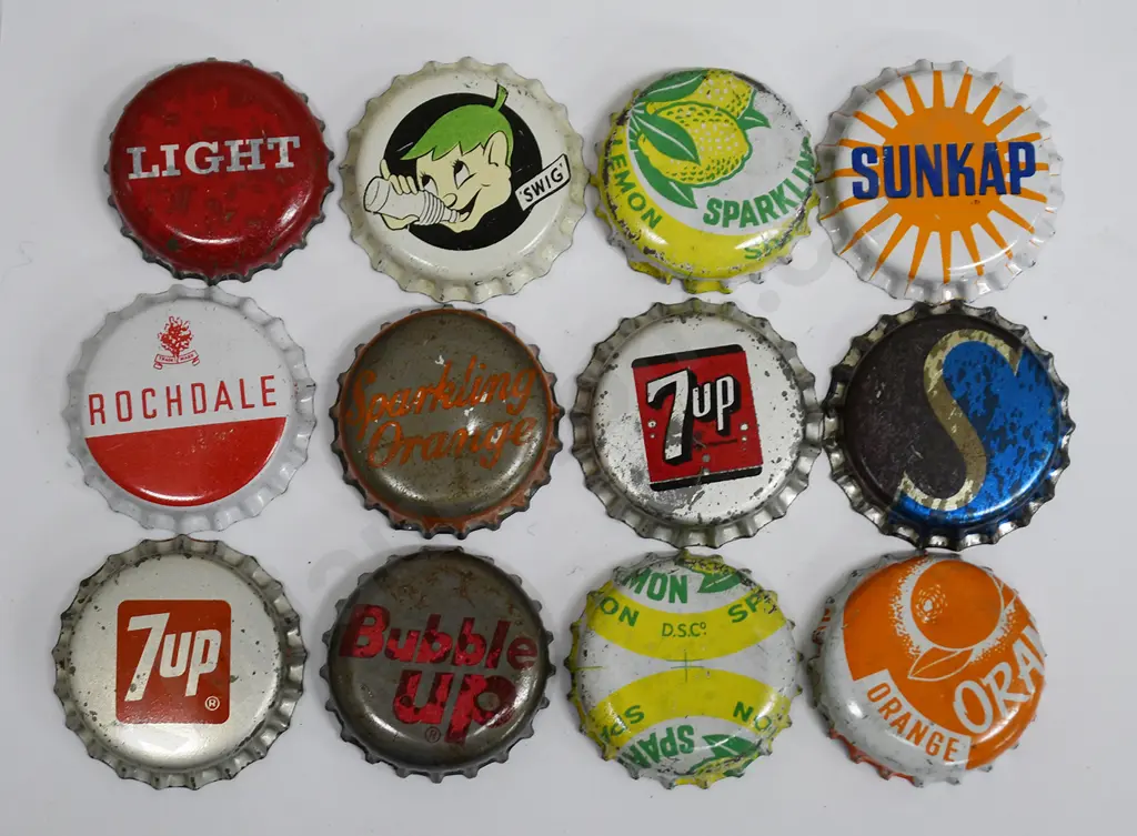 ASSORTED SOFT DRINK BOTTLE CAPS Image 1++