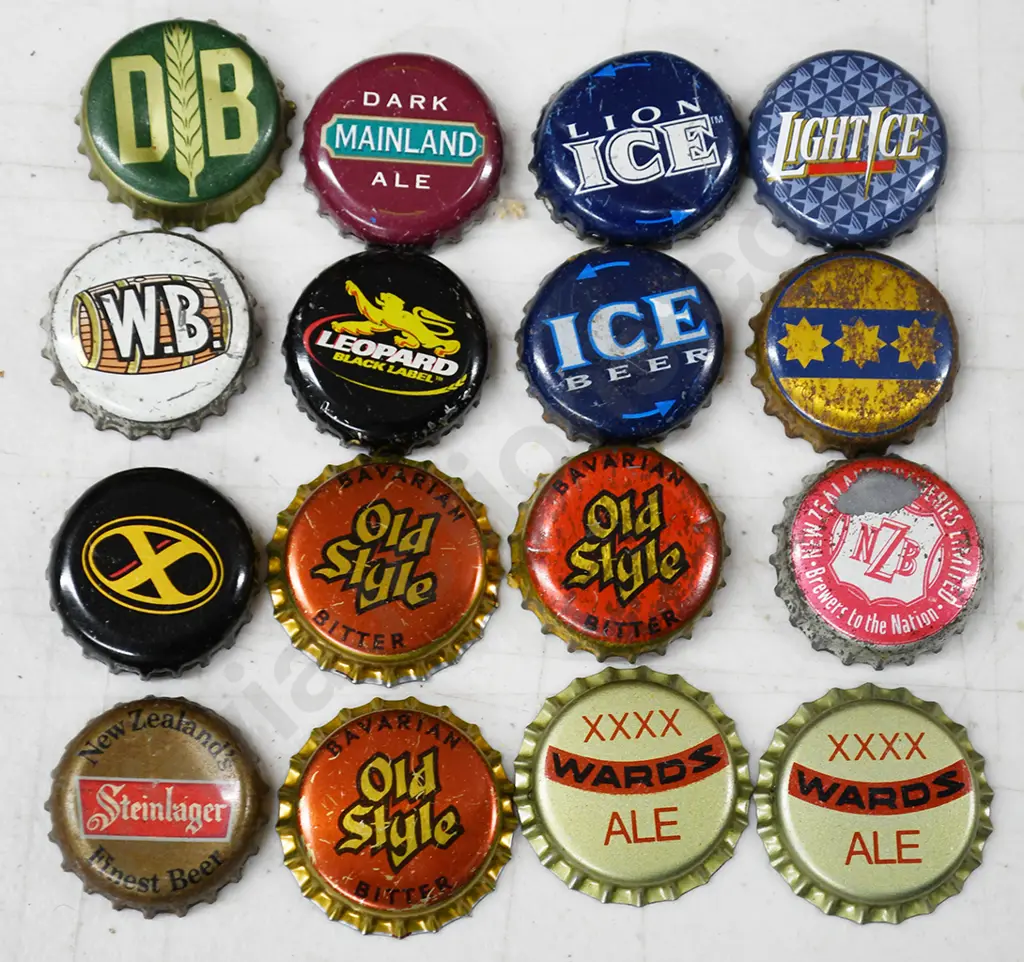 NEW ZEALAND BEER BOTTLE CAPS Image 1++