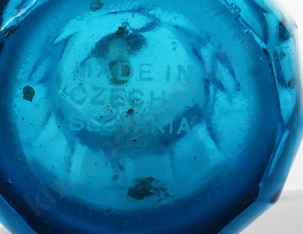 COSLEY BOTTLING COMPANY IOWA BLUE SYPHON Image 1++