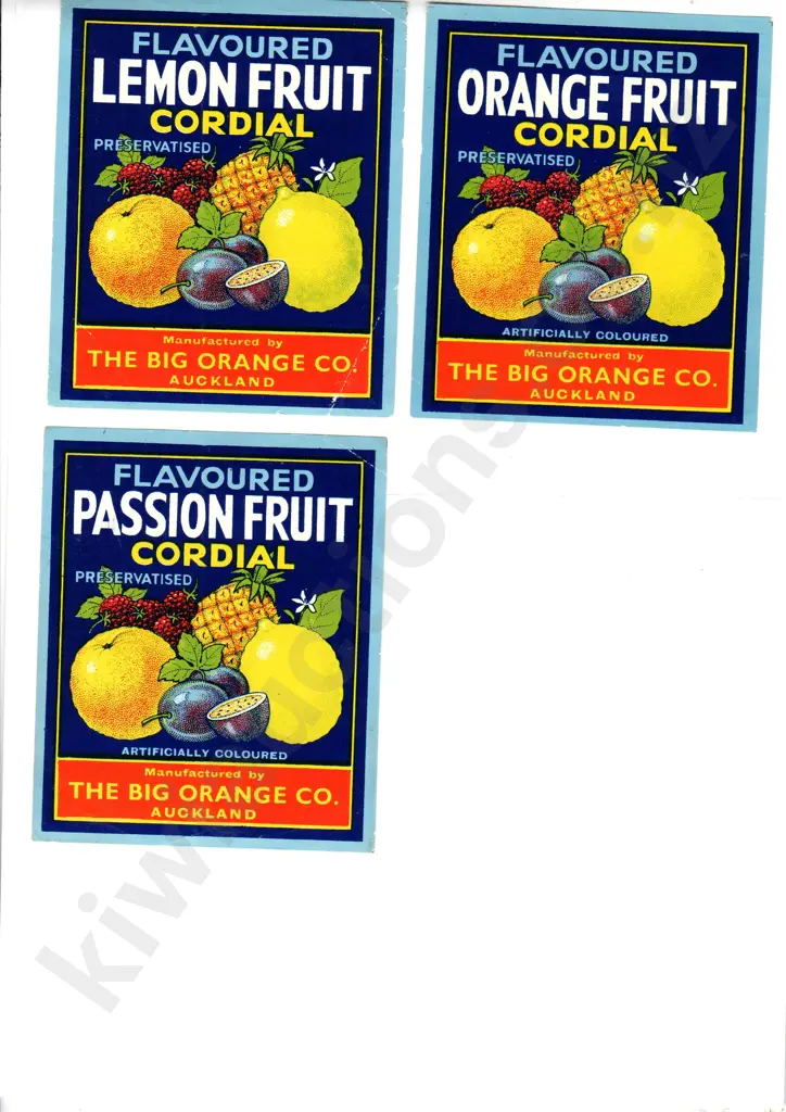 AUCKLAND ORIGINAL SOFT DRINK LABELS Image 1++