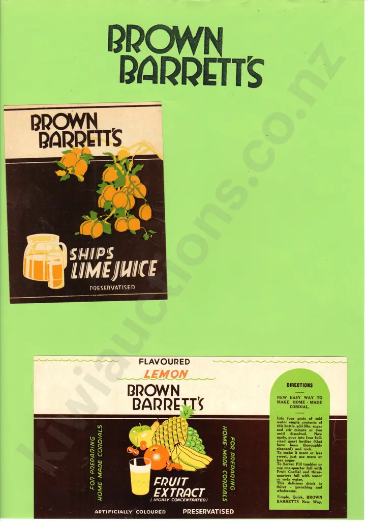 AUCKLAND ORIGINAL SOFT DRINK LABELS Image 1++
