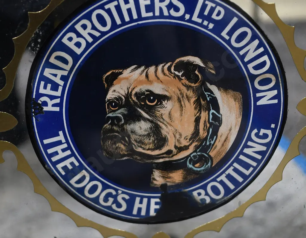 GUINNESS DOGS HEAD ADVERTISING MIRROR Image 1++