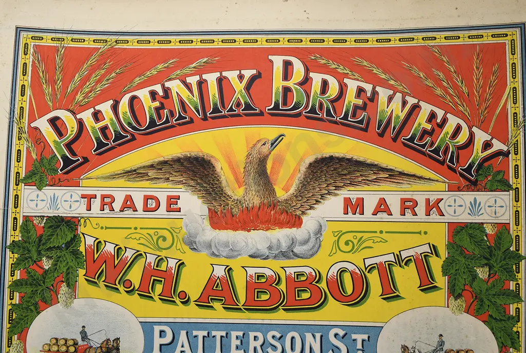 PHOENIX BREWERY LAUNCESTON TASMANIA CARD SIGN Image 1++
