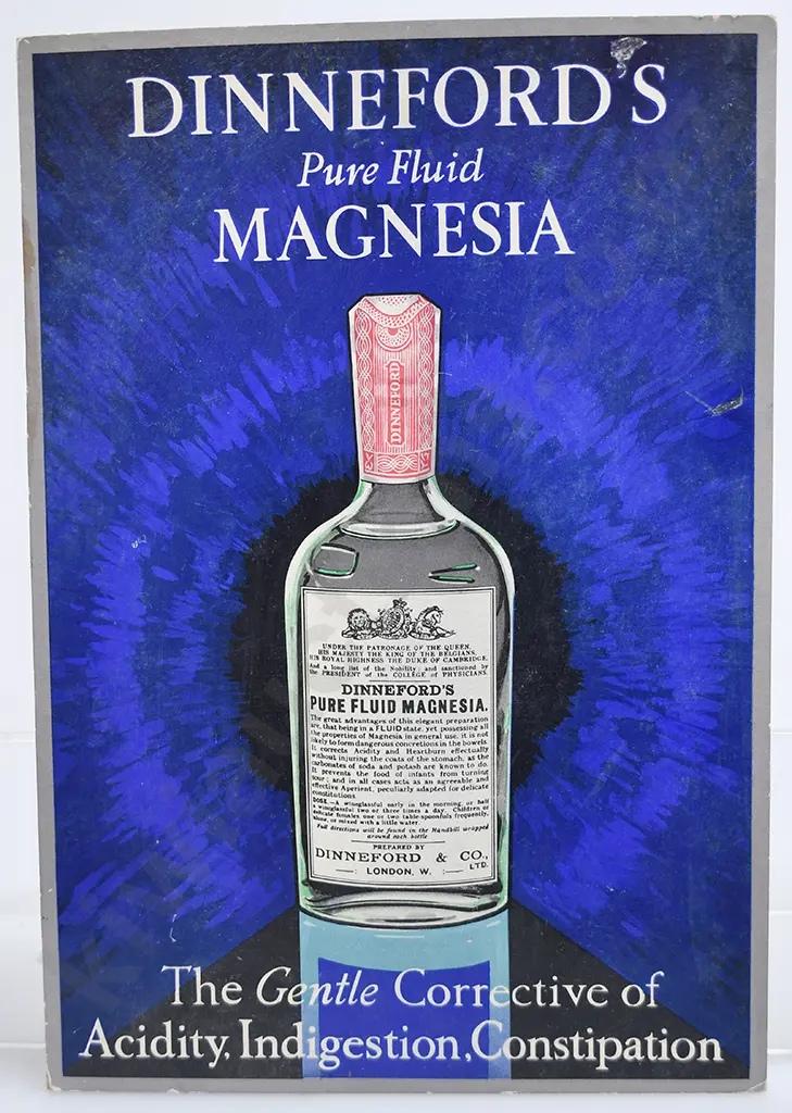 SHOW CARDS NYAL BRONCHITIS MIXTURE, DINNEFORD'S MAGNESIA Image 1++