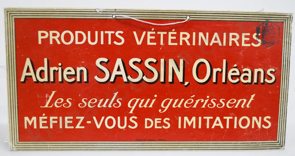 FRENCH FUEL OIL, VETERINAIRES SIGNS Image 1++
