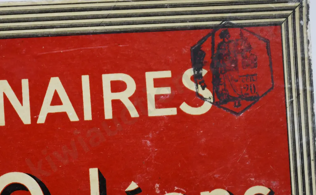 FRENCH FUEL OIL, VETERINAIRES SIGNS Image 1++
