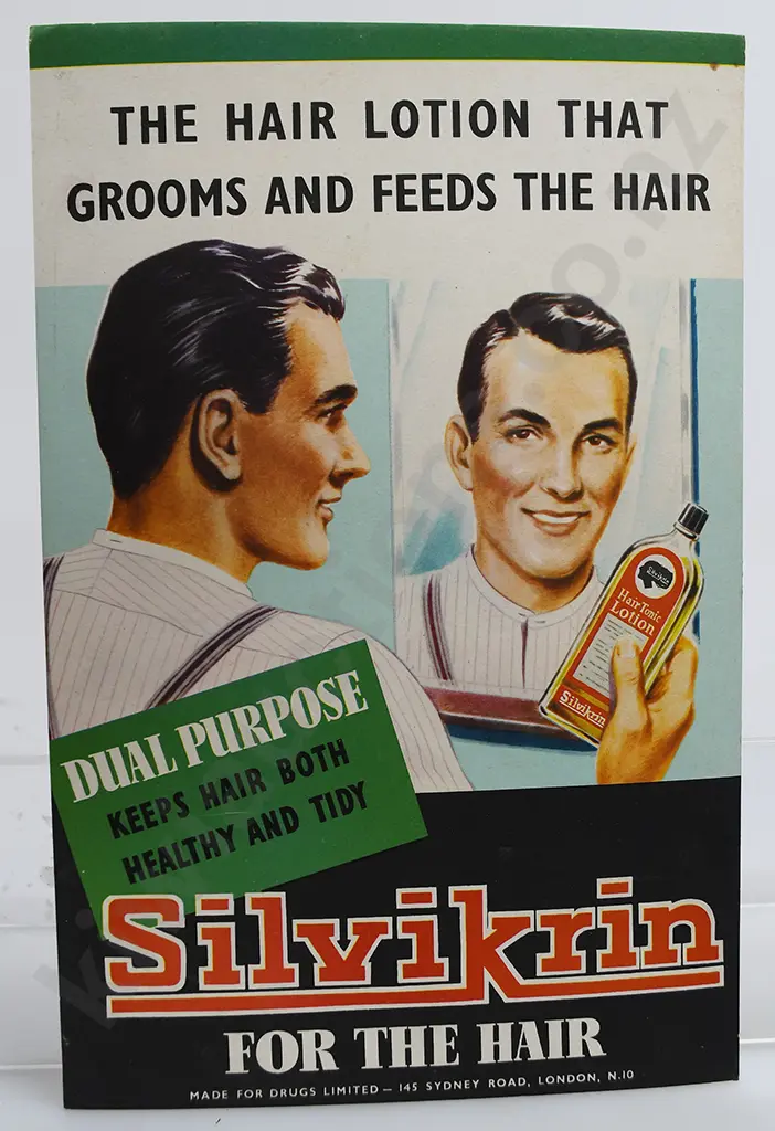SHOW CARDS, SILVIKRIN HAIR LOTION, MORNY OF REGENT ST LONDON SOAPS Image 1++