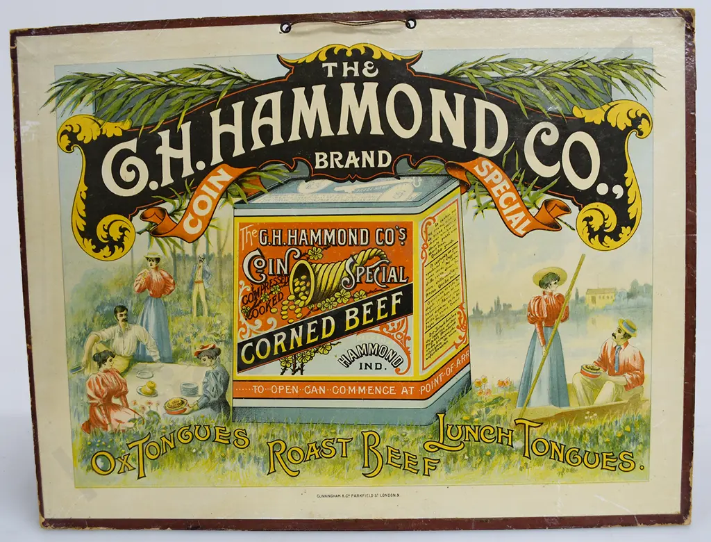 HAMMOND CO CORNED BEEF SHOW CARD Image 1++