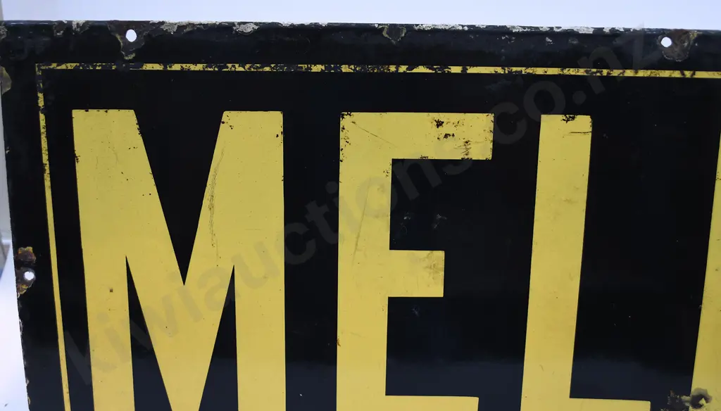 MELLINS FOOD ENAMEL SIGN Image 1++